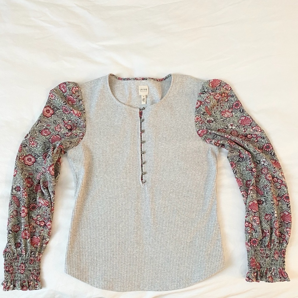 La Vie Rebecca Taylor Long Sleeve Camilla Top